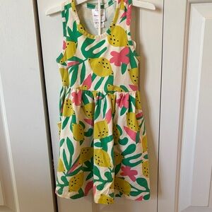 Hanna Andersson Lemon Print Dress - Yellow, Green, Pink